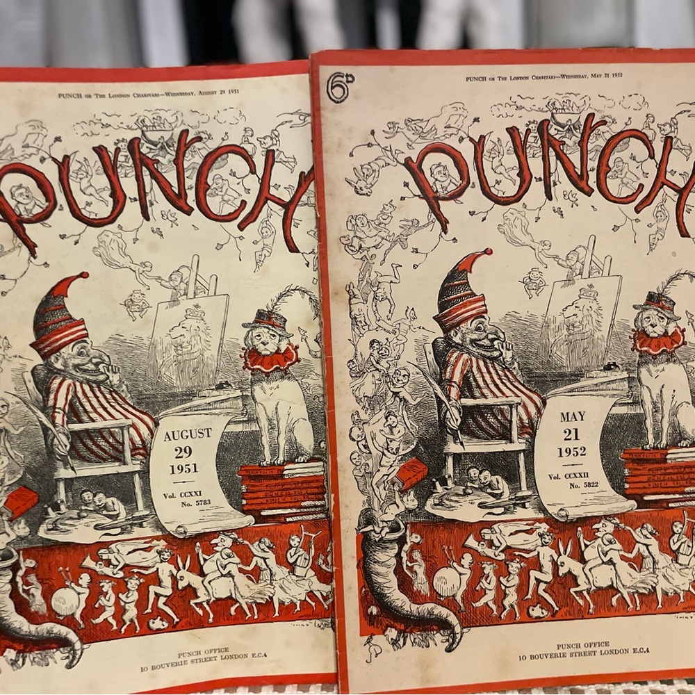 2 Vintage Punch magazines